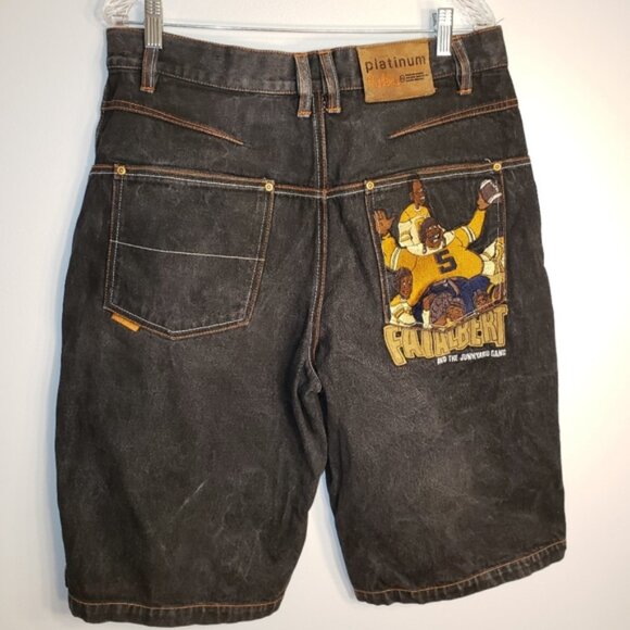 Platinum FUBU Fat Albert Shorts, Sz 34. Denim - Picture 1 of 8
